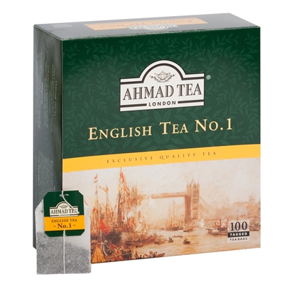 Изображение AHMAD Melnā tēja   ENGLISH TEA No.1, 100 maisiņi paciņā