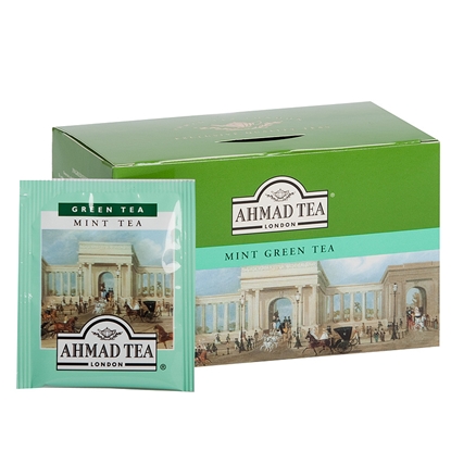 Attēls no Zaļā tēja AHMAD GREEN MINT, 20 maisiņi paciņā