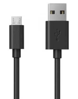 Picture of Kabelis Brackton USB Male - MicroUSB Male 3m Black