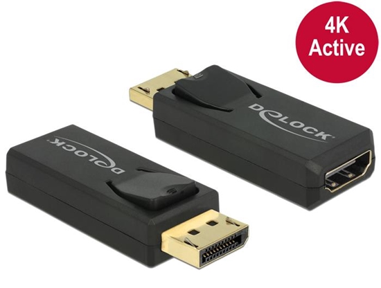 Picture of Delock Adapter DisplayPort 1.2 male > HDMI female 4K Active black