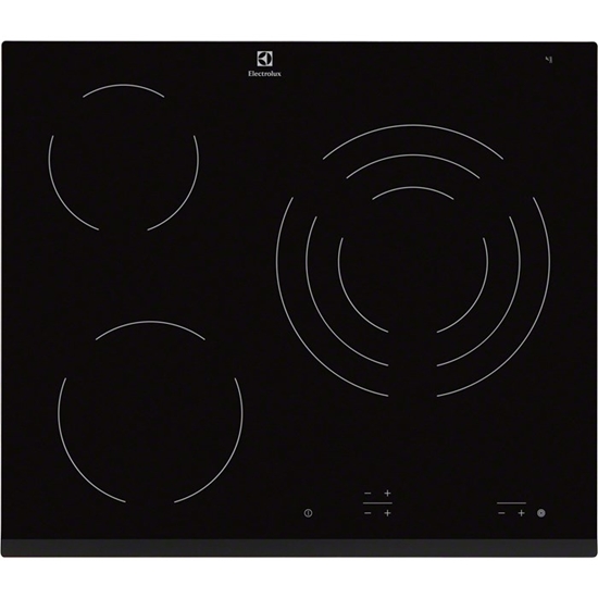 Picture of Electrolux EHF6232FOK built-in Zone induction hob Black hob