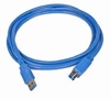 Изображение Kabelis Gembird USB Male - USB Male B 3.0 3m Blue