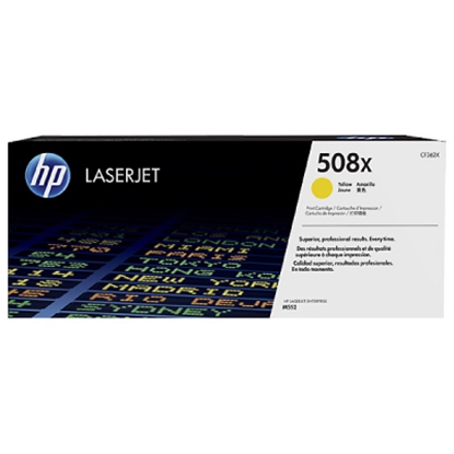 Изображение HP Cartridge No.508X Yellow HC (CF362X) for laser printers, 9500 pages.