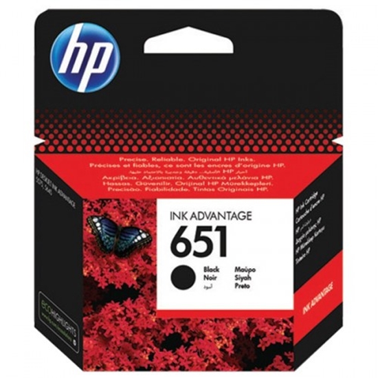 Picture of HP 651 Black Original Ink Advantage Cartridge