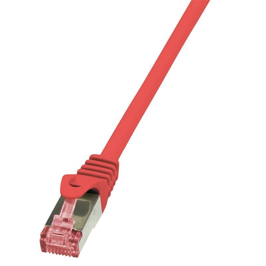 Picture of LogiLink CAT 6 Patchcord S/FTP PIMF Czerwony 0.5M (CQ2024S)