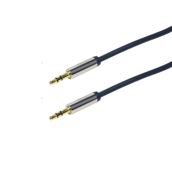 Picture of Kabel audio 2 x Jack 3.5mm stereo M/M, 3 m, Niebieski