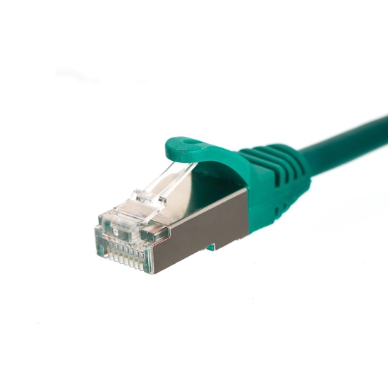 Picture of NetRack patchcord RJ45, osłonka zalewana, kat. 5e FTP, 5m zielony (BZPAT5FG)