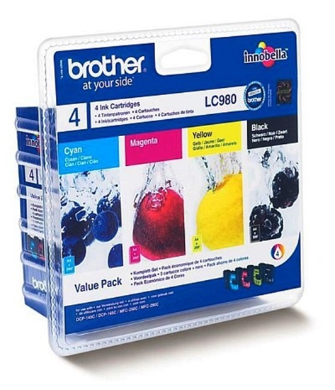 Picture of Brother LC-980 Value Pack BK/C/M/Y