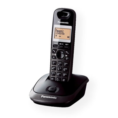 Attēls no Panasonic | KX-TG2511FX | Built-in display | Caller ID | Black | Conference call | Phonebook capacity 50 entries | Speakerphone | 240 g | Wireless connection