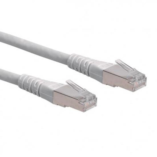 Изображение ROLINE S/FTP (PiMF) Patch Cord, Cat.6, grey 0.3 m