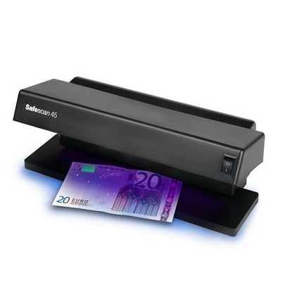 Attēls no SAFESCAN | 45 UV Counterfeit detector | Black | Suitable for Banknotes, ID documents | Number of detection points 1