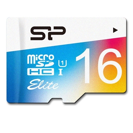 Picture of Silicon Power memory card microSDHC 16GB Elite Class 10 + adapter