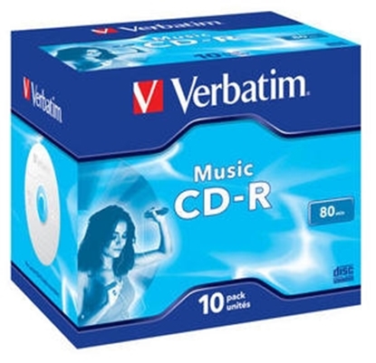 Attēls no Matricas CD-R Audio Verbatim 80Min Music 10 Pack Jewel
