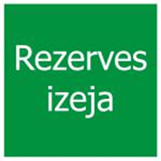 Изображение Uzlīme "Rezerves izeja" 100x100mm