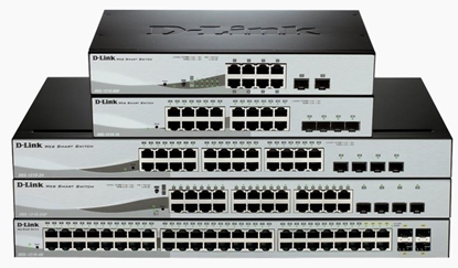 Attēls no D-Link DGS-1210-08P network switch Managed L2 Gigabit Ethernet (10/100/1000) Power over Ethernet (PoE) Black