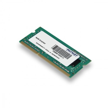 Attēls no Pamięć do laptopa Patriot Signature, SODIMM, DDR3, 4 GB, 1600 MHz, CL11 (PSD34G160081S)