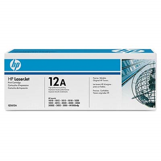 Picture of HP 12A 2-pack Black Toner Cartridge, 2x2000 pages, for LaserJet 1018,1020,3020,3030,3055