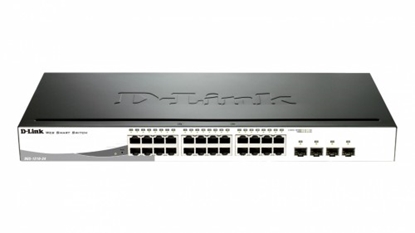 Attēls no D-Link DGS-1210-24 network switch Managed L2 Gigabit Ethernet (10/100/1000) 1U Black