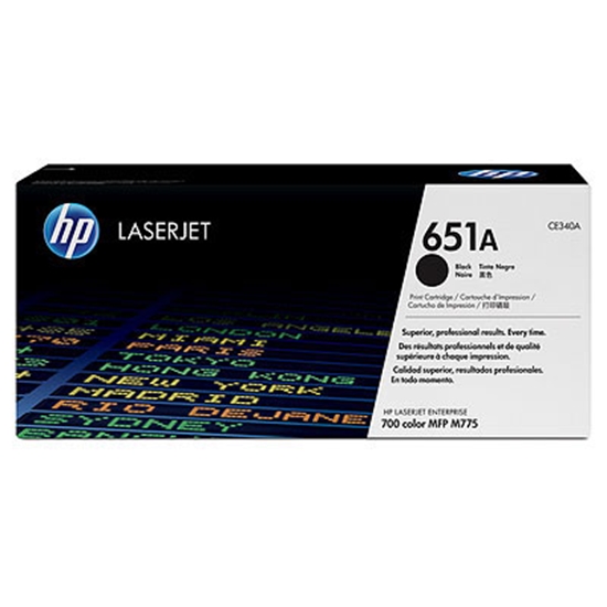 Picture of HP 651A Black Original LaserJet Toner Cartridge