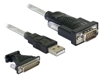 Picture of Delock Adapter USB 2.0 > 1 x Serial DB9 + Adapter DB25