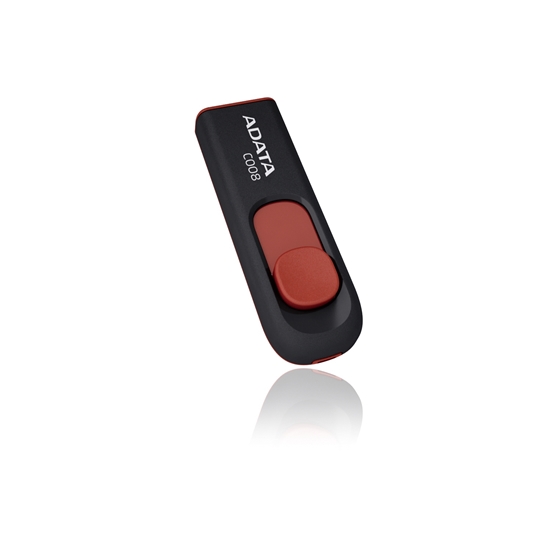 Picture of ADATA C008 64GB 64GB USB 2.0 Type-A Black,Red USB flash drive