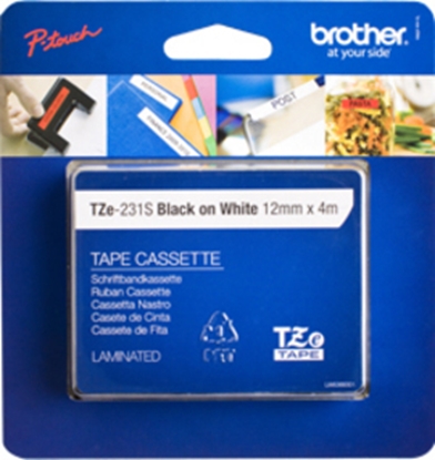 Attēls no Brother TZE-231S label-making tape Black on white