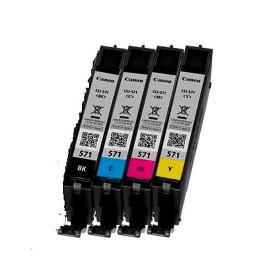 Picture of Canon CLI-571 BK/C/M/Y Ink Cartridge + Photo Paper Value Pack