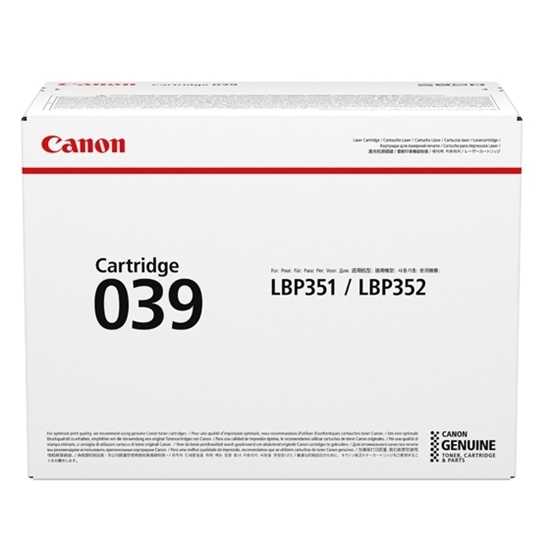 Изображение Canon Toner Cartridge 039 black