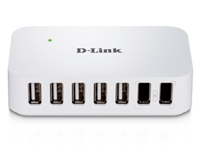 Picture of D-Link DUB-H7 USB 2.0 Type-B 480 Mbit/s Black