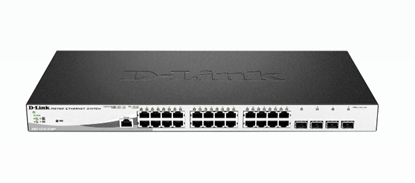 Picture of D-Link DGS-1210-28MP network switch Managed L2 Gigabit Ethernet (10/100/1000) Power over Ethernet (PoE) 1U Black, Grey