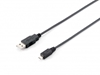 Изображение Equip USB 2.0 Type A to Micro-B Cable, 1.0m , Black