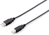 Изображение Equip USB 2.0 Type A to Type B Cable, 1.0m , Black