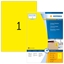 Attēls no HERMA Coloured Labels A4 210x297 mm yellow paper matt 100 pcs.