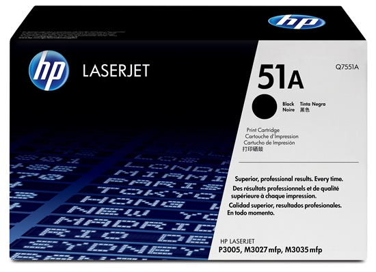 Picture of HP 51A Black Original LaserJet Toner Cartridge