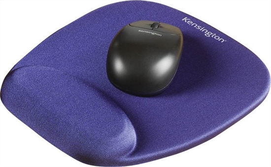 Изображение Kensington Foam Mouse Pad with Integrated Wrist Support - Blue