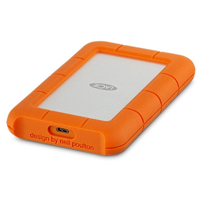 Picture of LaCie Rugged USB-C 4000GB Orange,Silver external hard drive