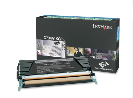 Изображение Lexmark C734A1KG toner cartridge 1 pc(s) Original Black