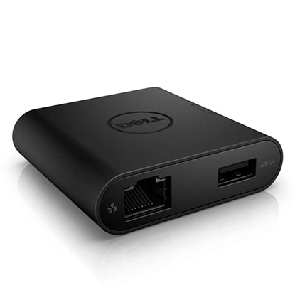 Изображение DELL USB-C - HDMI / VGA / Ethernet / USB 3.0, Black