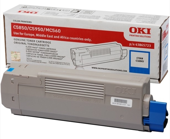 Picture of OKI 43865723 toner cartridge Original Cyan 1 pc(s)