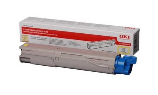 Picture of OKI 43459433 toner cartridge Original Yellow 1 pc(s)