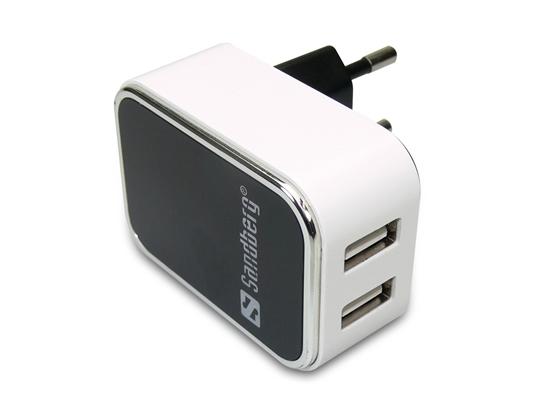 Изображение Sandberg AC Charger Dual USB 2.4+1A EU