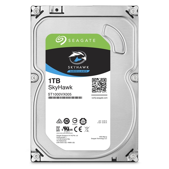 Picture of Seagate SkyHawk ST1000VX005 internal hard drive 3.5" 1 TB Serial ATA III