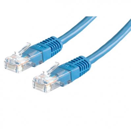 Изображение ROLINE UTP Patch Cord Cat.5e, blue 0.5m