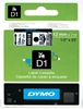 Picture of Dymo D1 12mm Black/Clear labels 45010