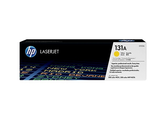 Picture of HP 131A Yellow Toner Cartridge, 1800 pages, for HP LaserJet Pro 200 M276n, M276nw