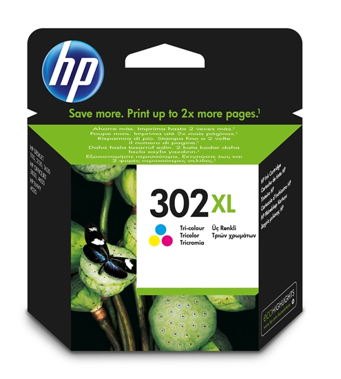 Picture of HP 302XL High Yield Tri-color Original Ink Cartridge