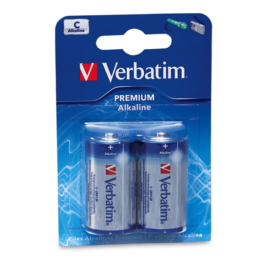 Изображение 1x2 Verbatim Alkaline battery Baby C LR 14               49922