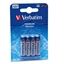 Изображение 1x4 Verbatim Alkaline Battery Micro AAA LR 03