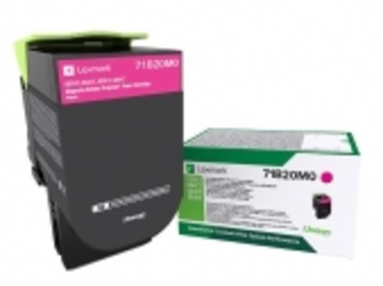 Изображение Lexmark 71B20M0 toner cartridge 1 pc(s) Original Magenta