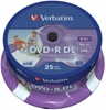 Picture of Matricas DVD+R DL Verbatim 8.5GB Double Layer 8x AZO Wide Printable non ID 25 Pack Spindle